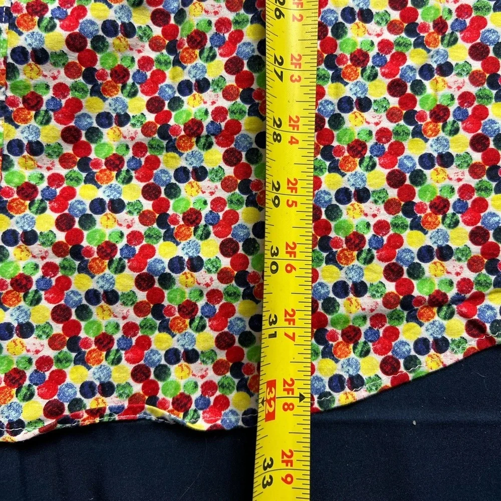 Cremieux Men’s 2XB Cotton Button Up Shirt Short Sleeve Colorful Lightweight - Picture 4 of 12
